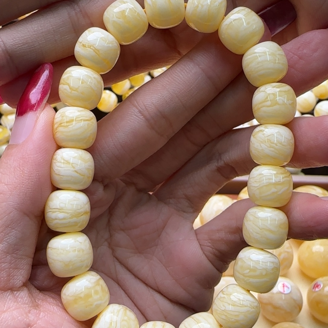 琥珀未镶嵌手链蜜蜡手串