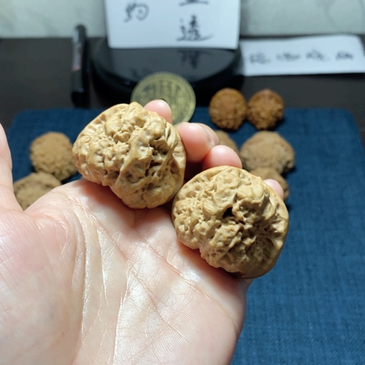桃核吊坠蛤蟆头核桃40