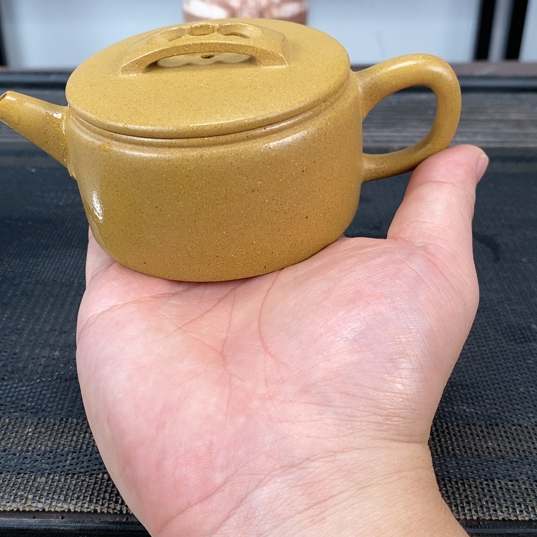 茶壶紫砂黄金段汉瓦容量180毫升