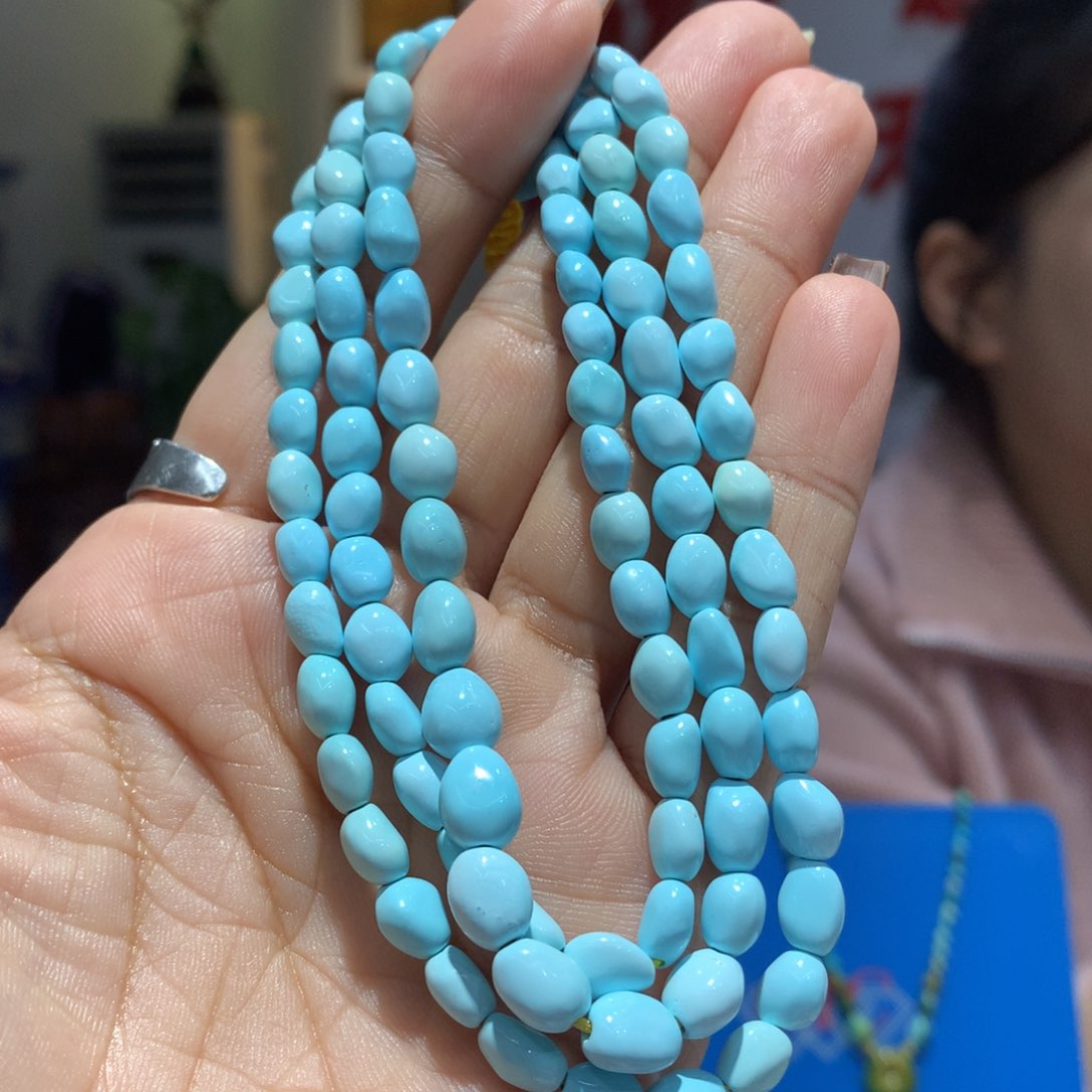 未镶嵌绿松石长链