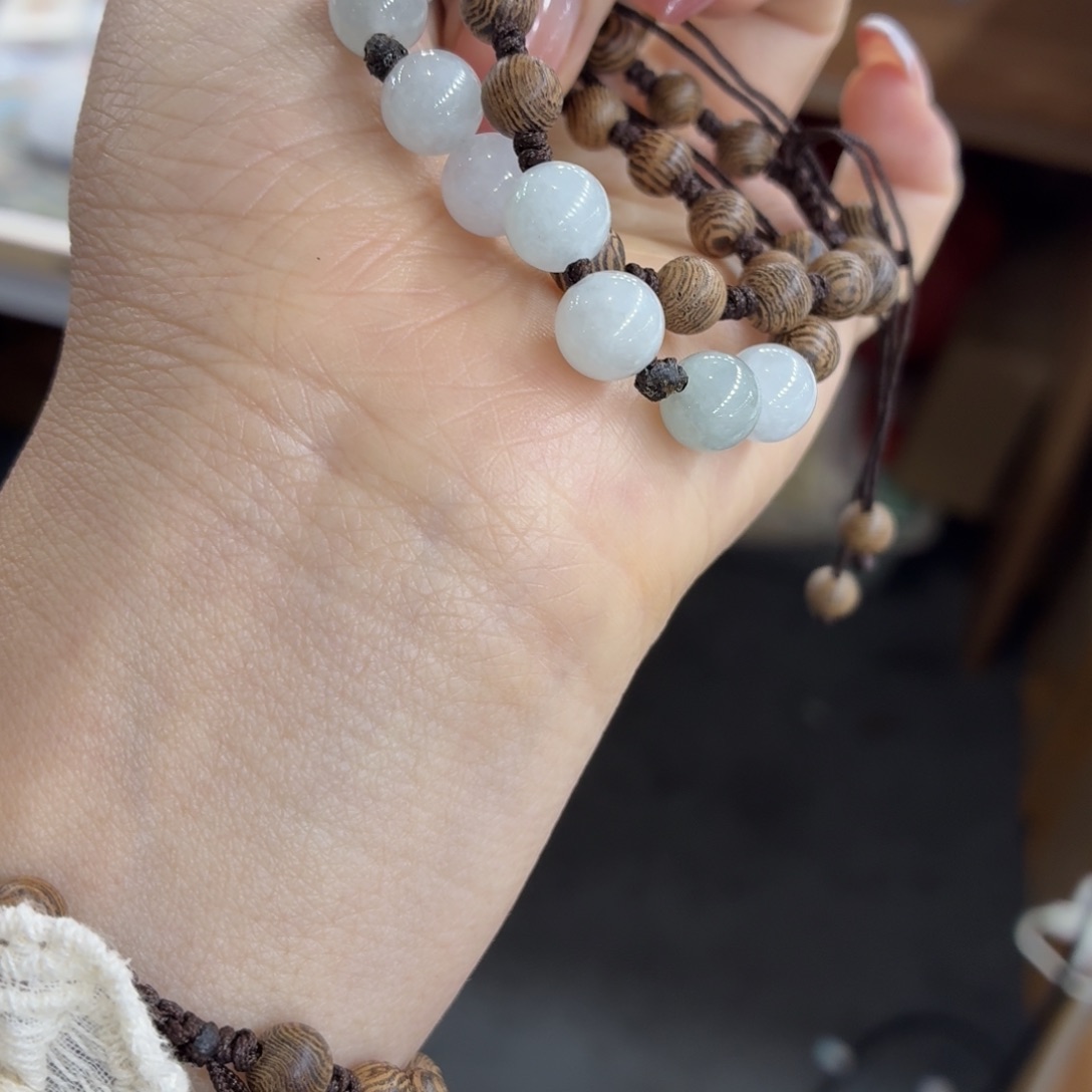 翡翠未镶嵌手链手绳