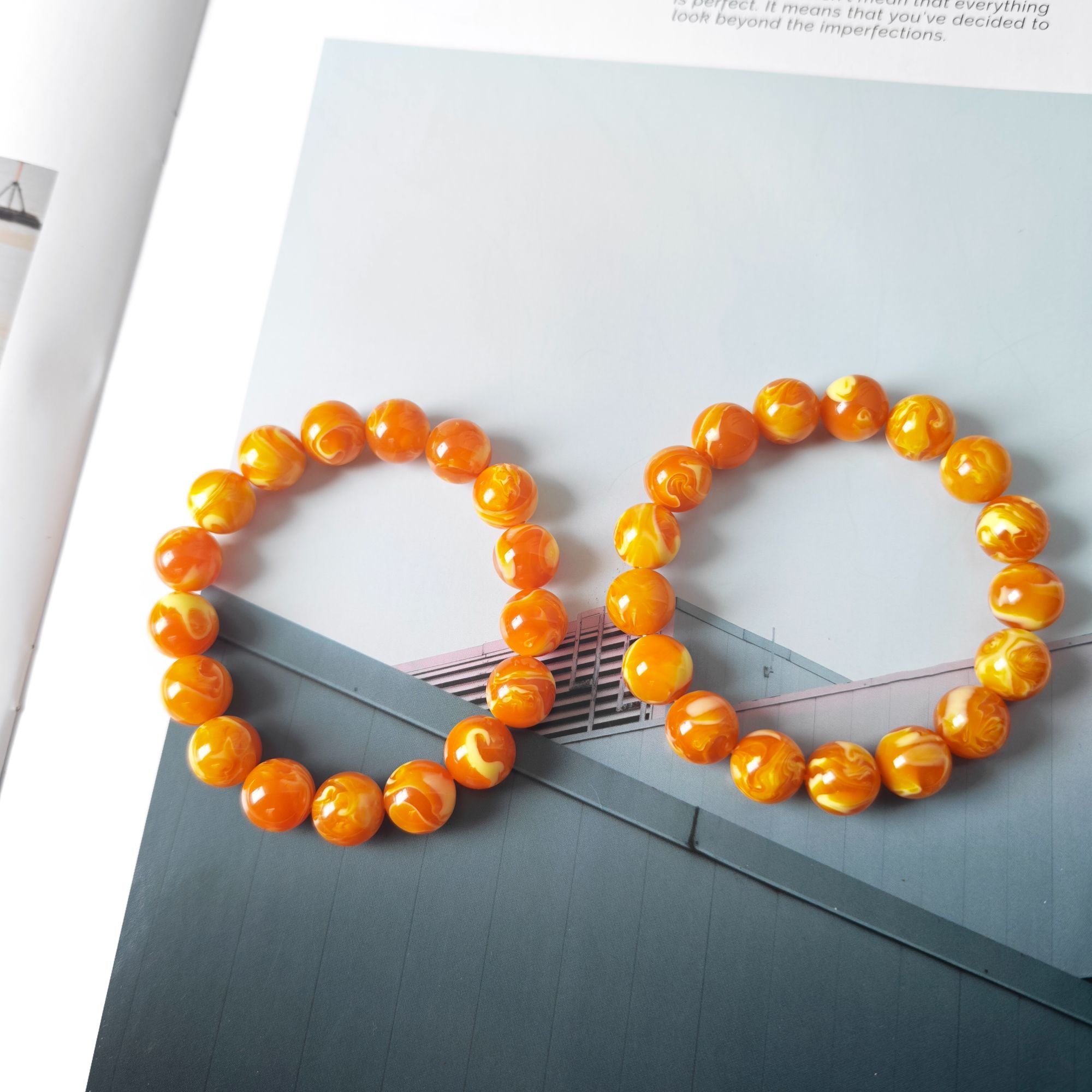 妖孽白花手串-s1436