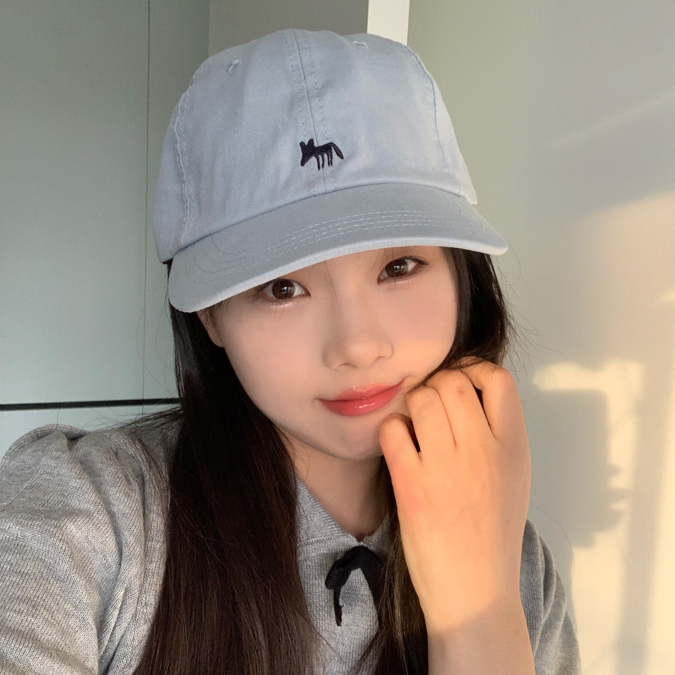 颧骨不见了~加宽帽檐鸭舌帽女夏季新款百搭深顶显脸小男潮棒球帽