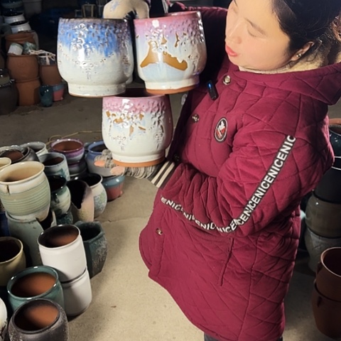 口14高16瑕疵盆子 