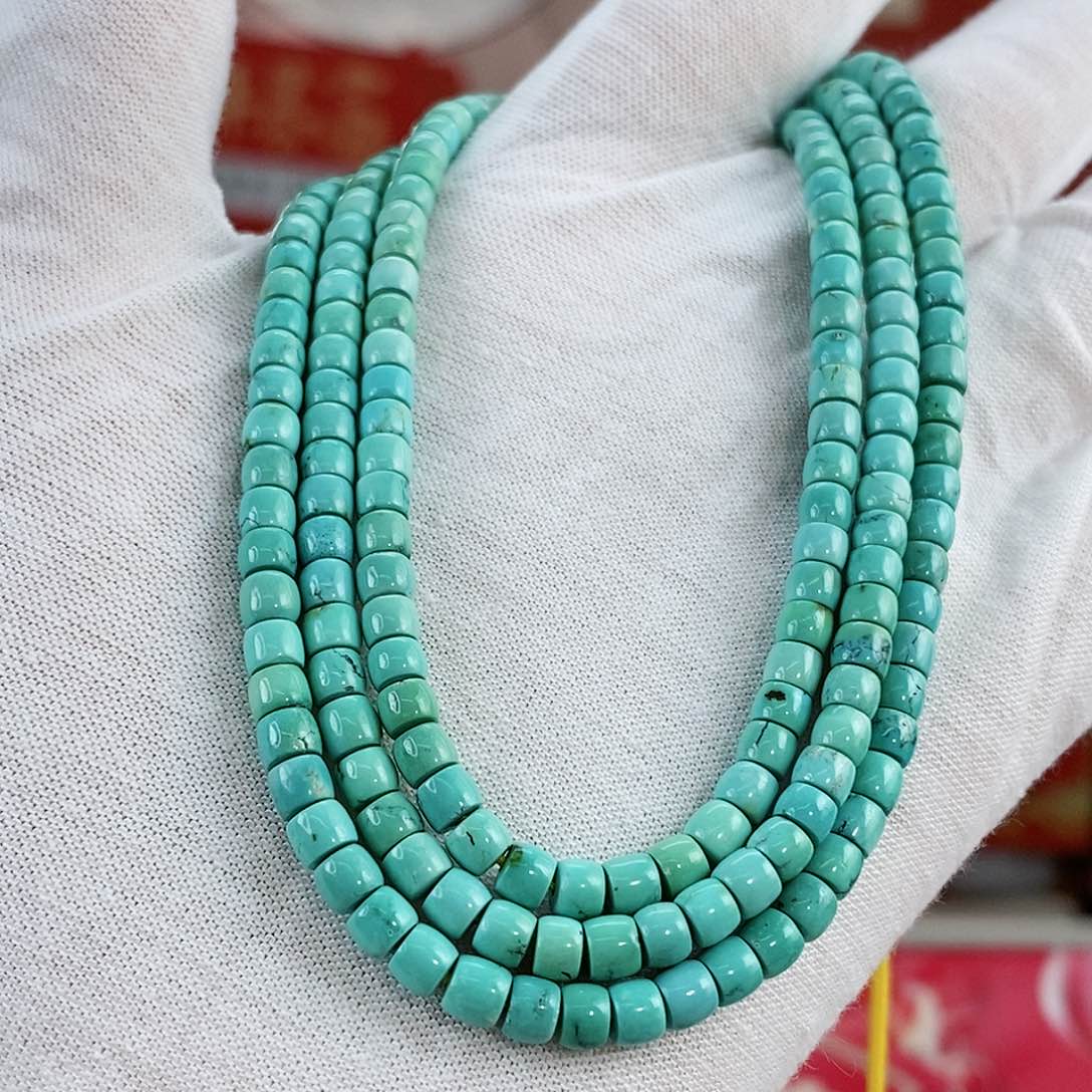 绿松石珠宝奇石未镶嵌4m m