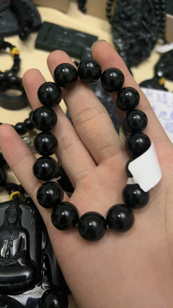 天然翡翠a货墨翠卡13