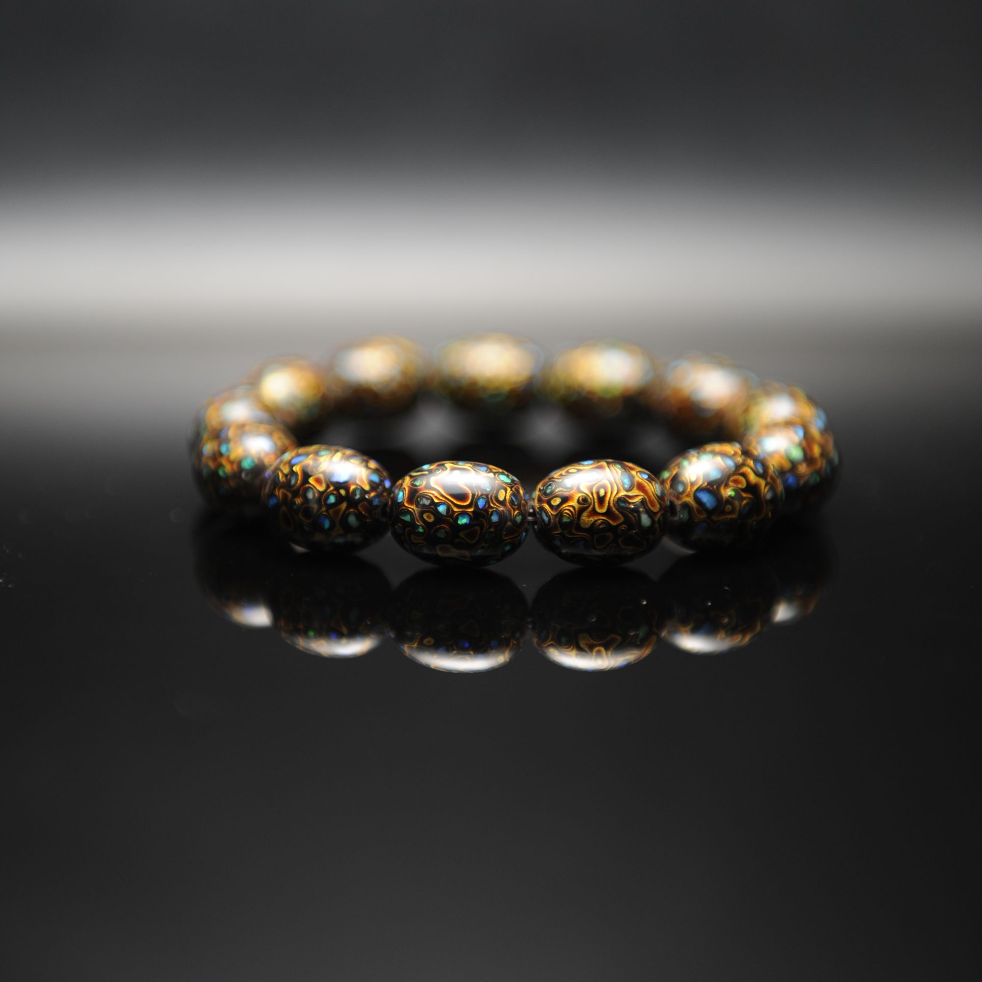 1.6“天然大漆”枣珠大漆珠手串