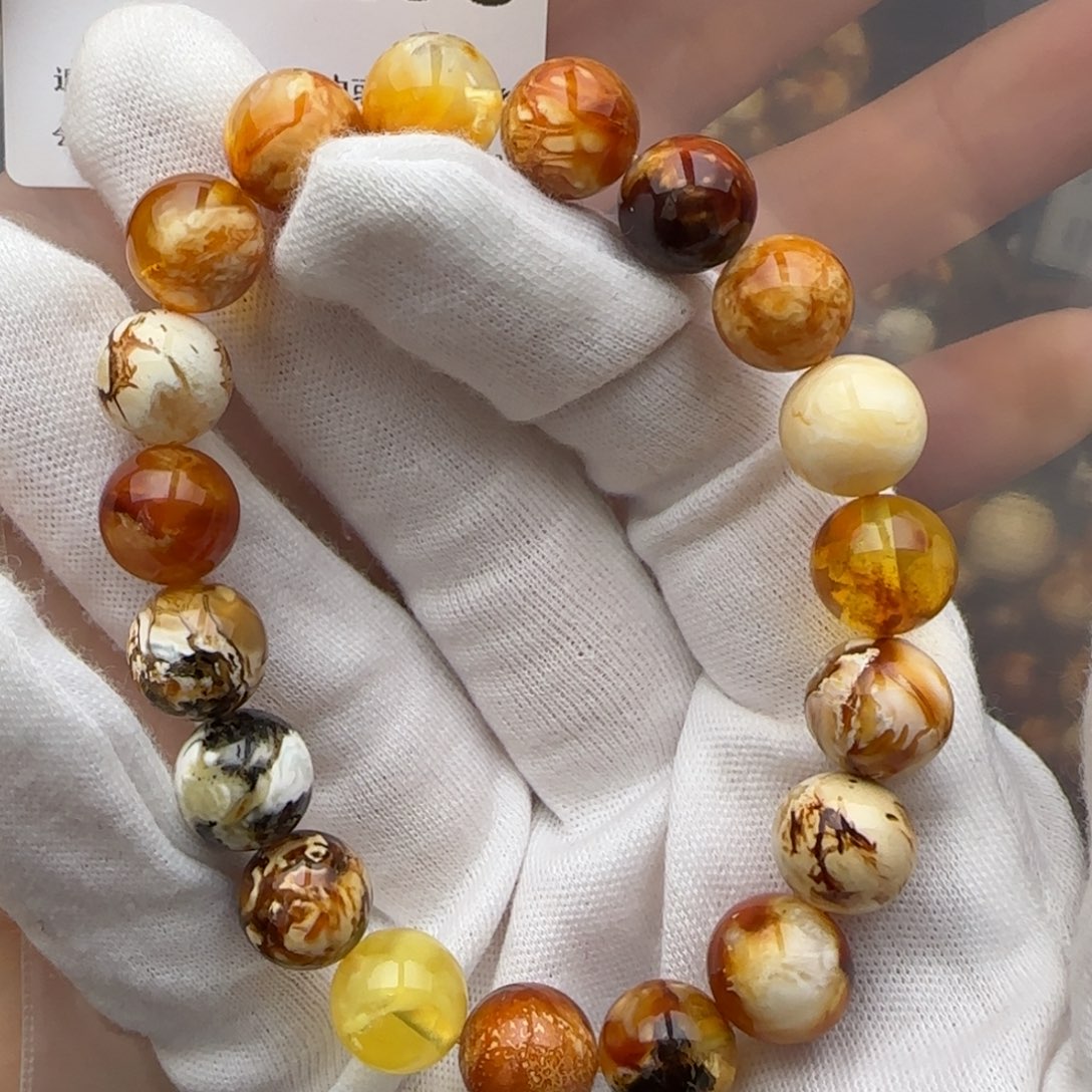 琥珀裸石未镶嵌琥珀蜜蜡