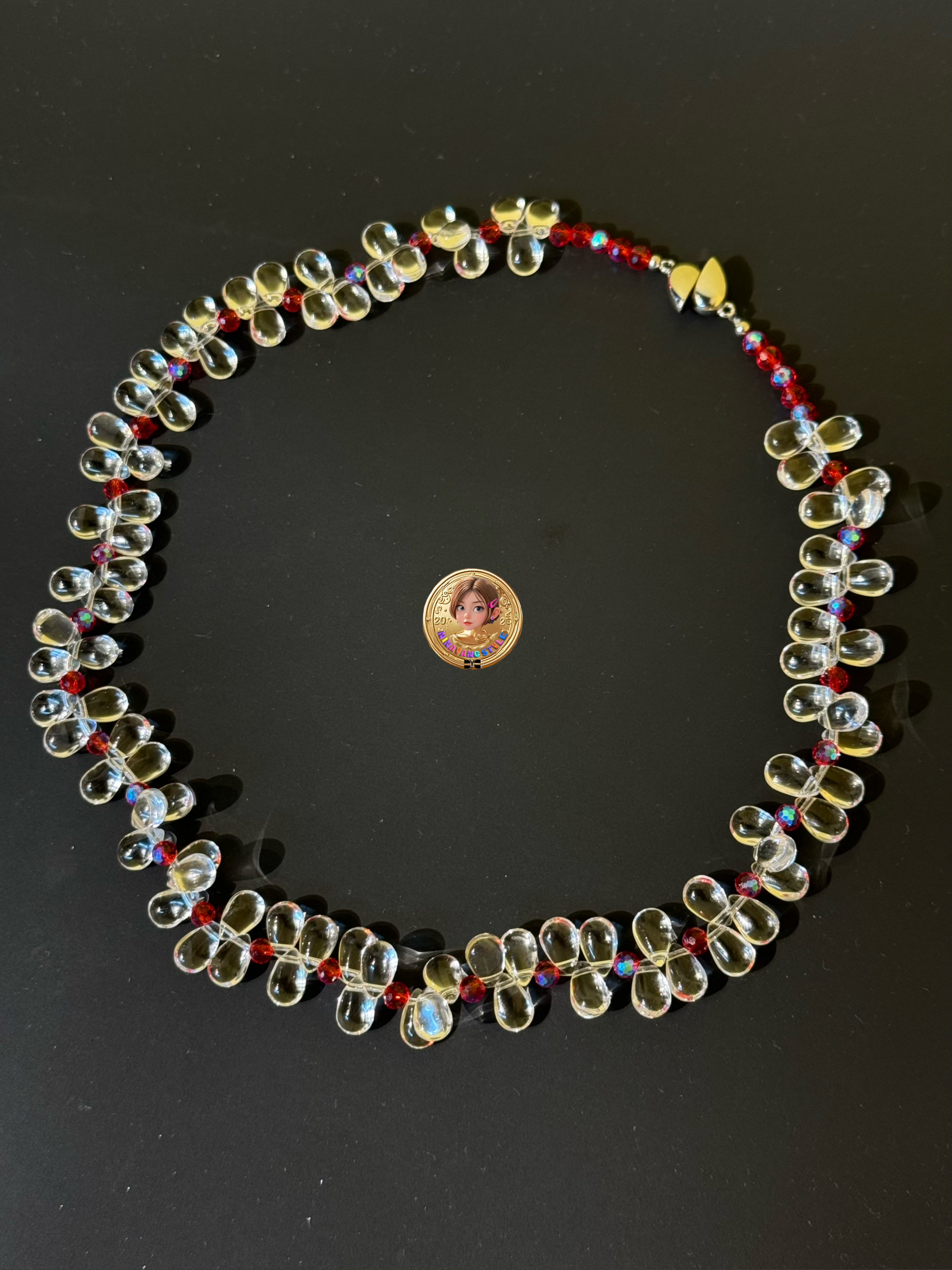 雲涌之丽 钛钢仿水晶项链 【花仙子】ZLN0940