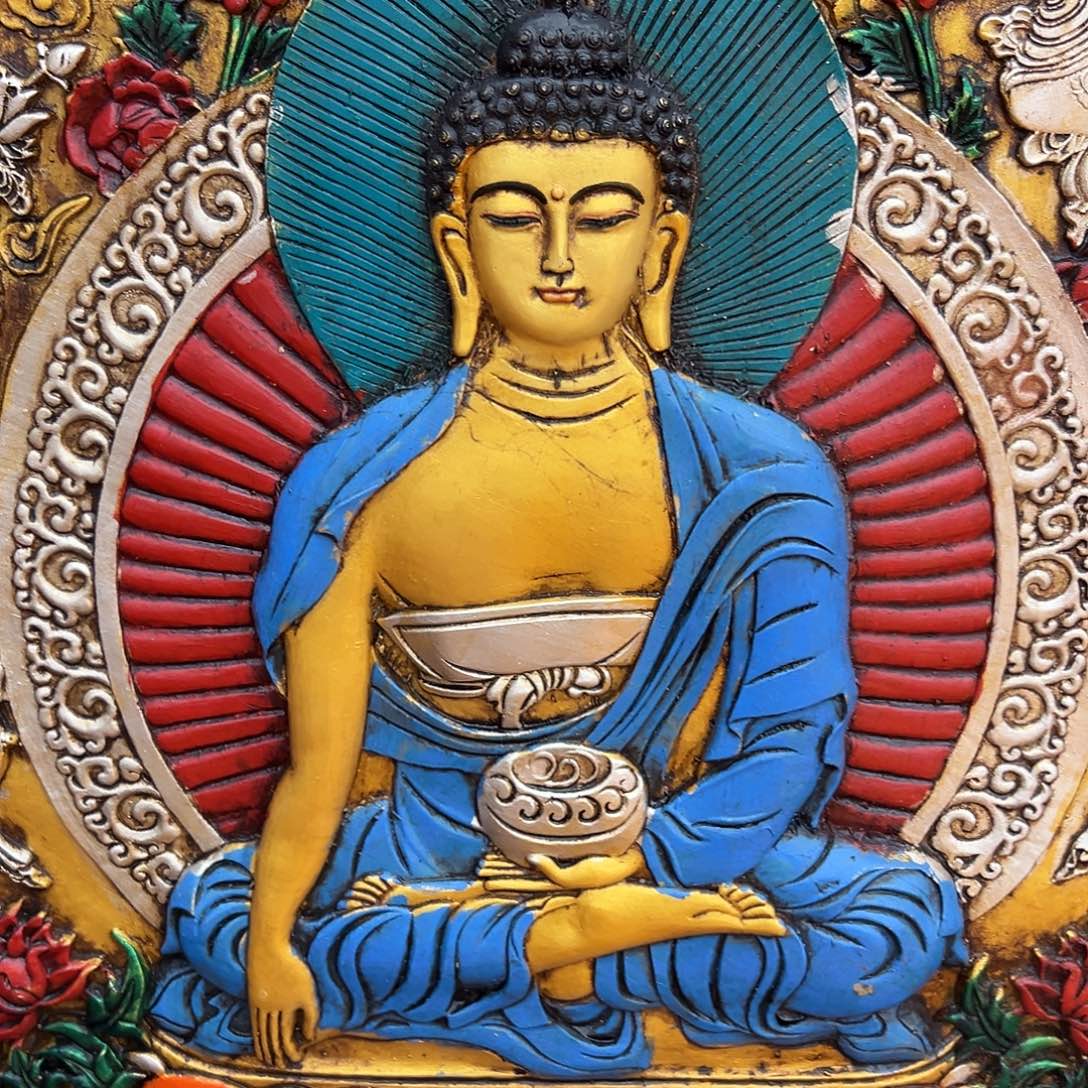 ***卷轴画唐卡浮雕带框子