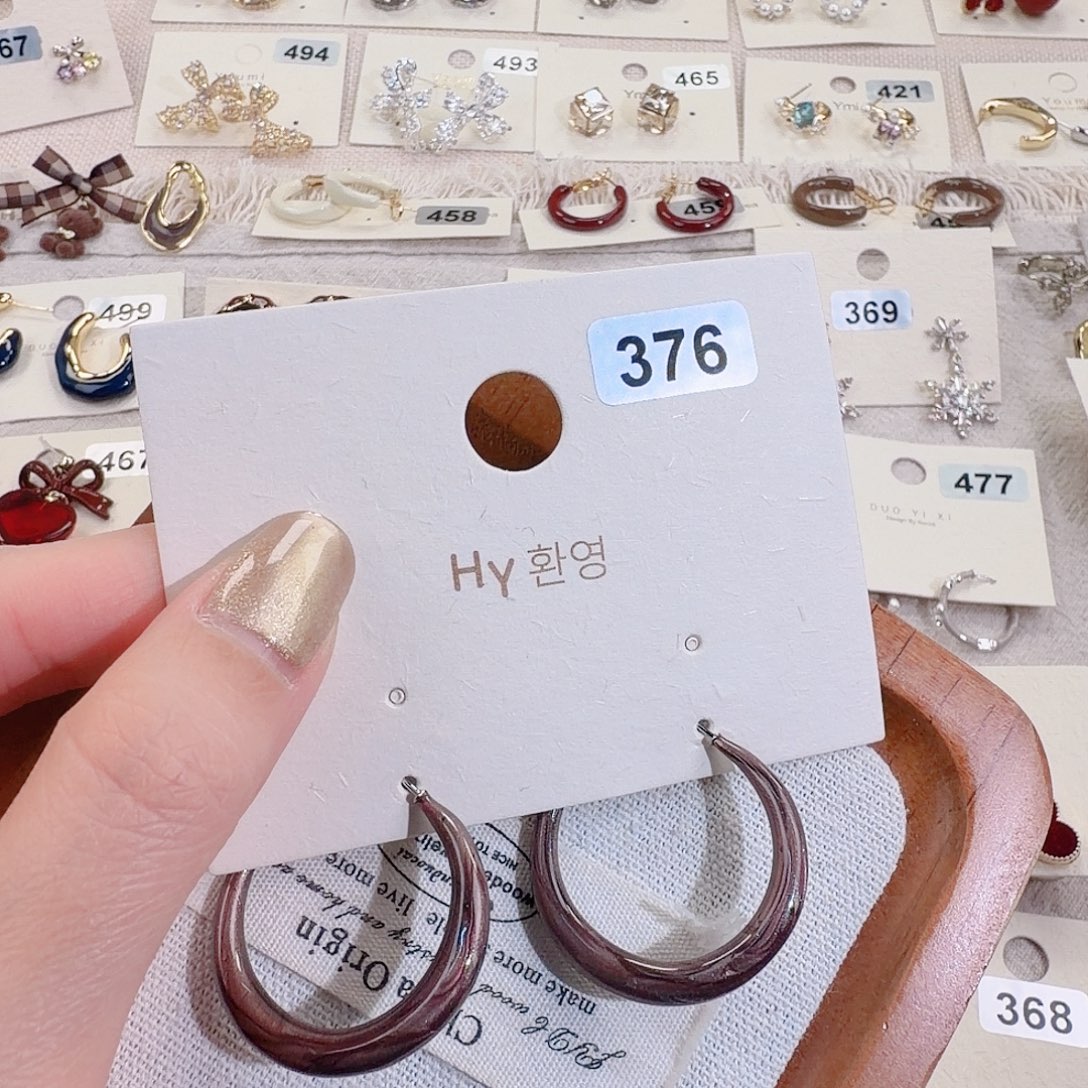 仿珍珠铜合金925银耳圈