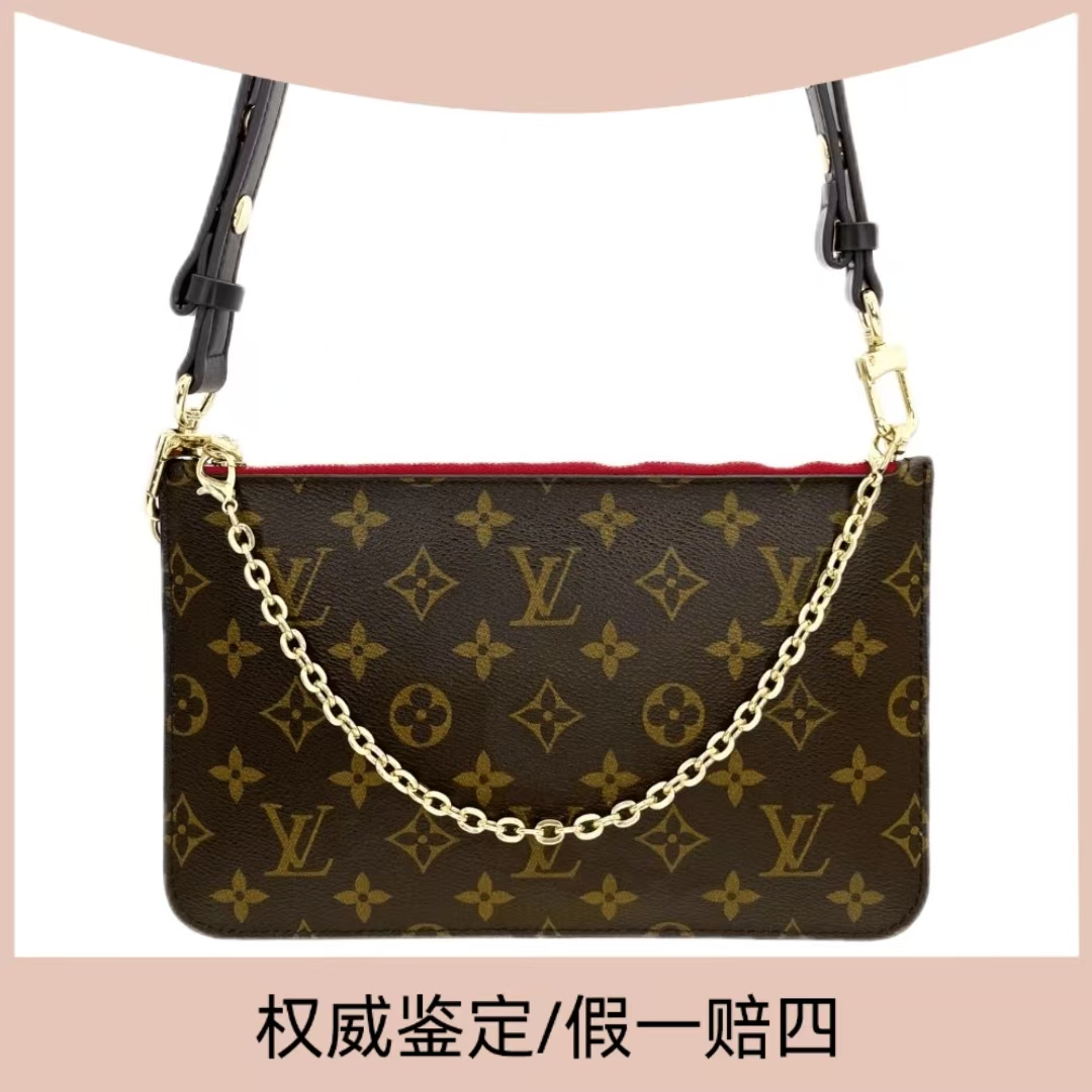 99新 LouisVuitton/路易威登 经典中号老花NF手包（送肩带）（琳达）