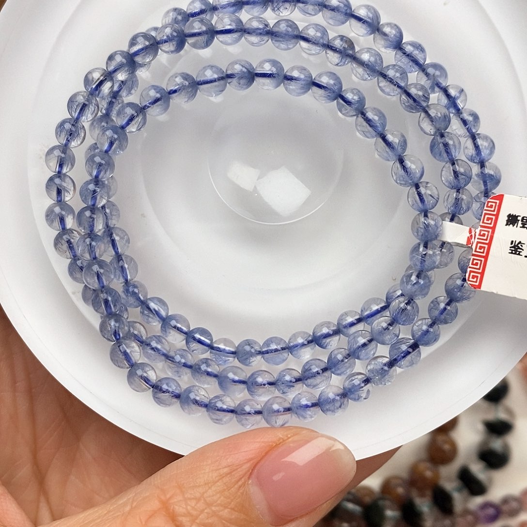 未镶嵌手链水晶蓝线石