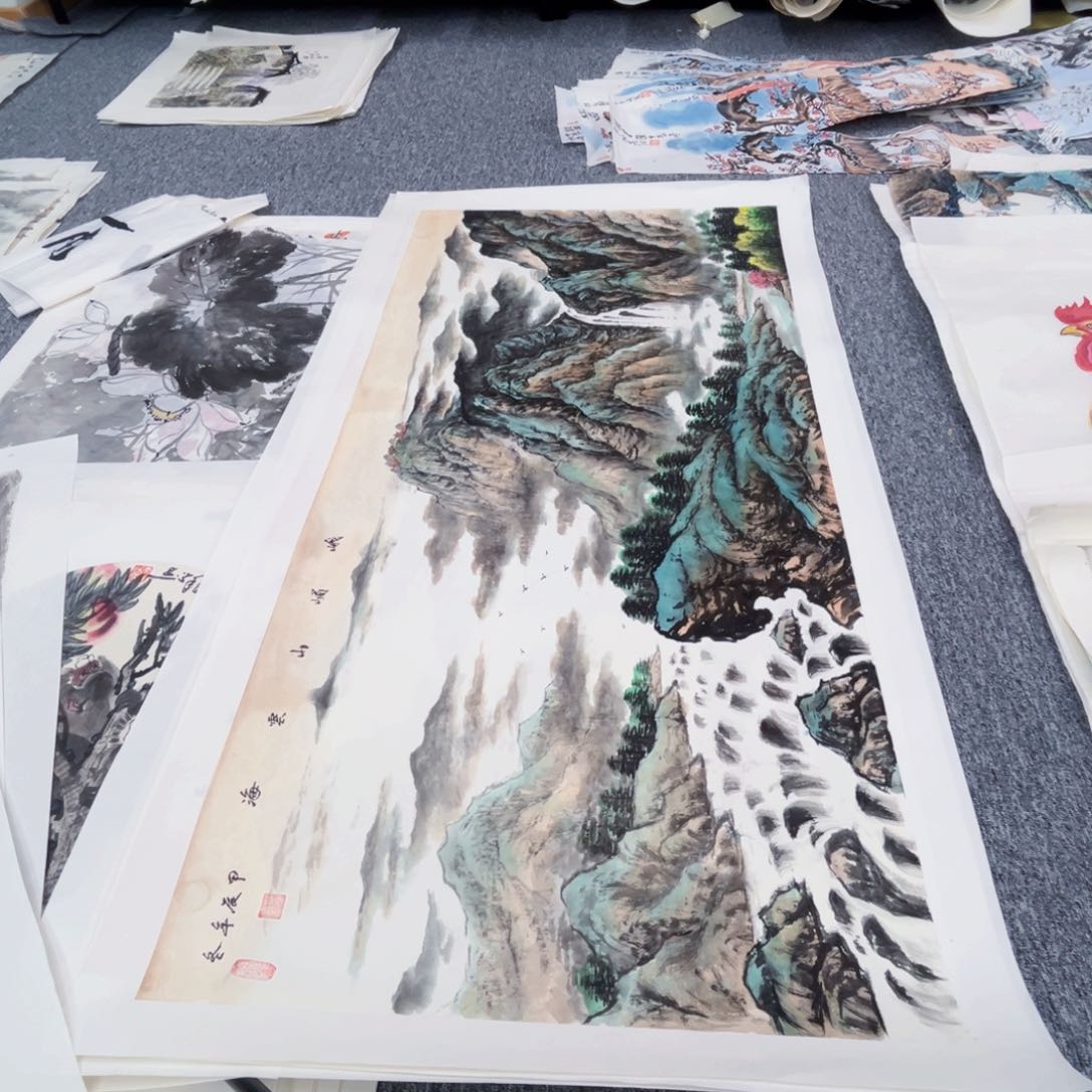 国画大**龙四尺绘画作品