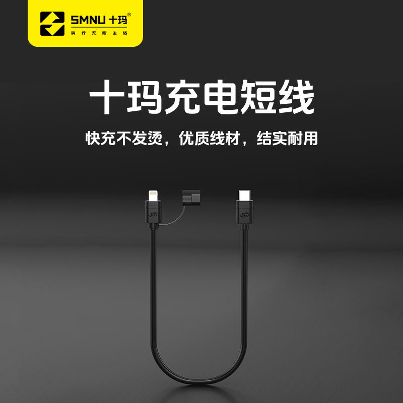 十玛N2支架/鲲鹏M2/S2通用PD充电短线TYPE-C转TYPE-C/转Lightning