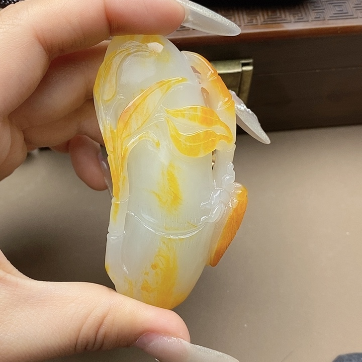 和田玉挂件未镶嵌狗*南