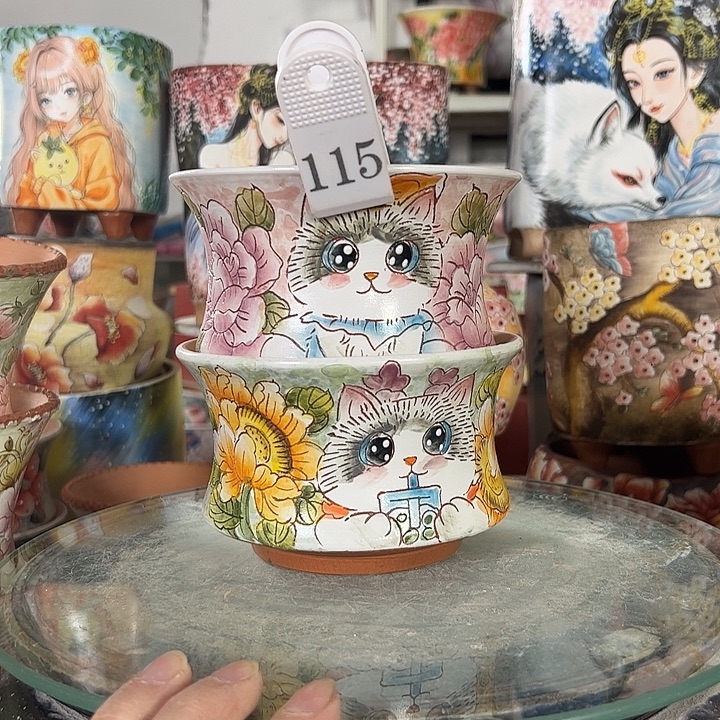 景德镇手绘花盆性价比超高