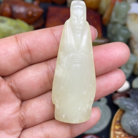 蛇纹石玉未镶嵌颈饰6