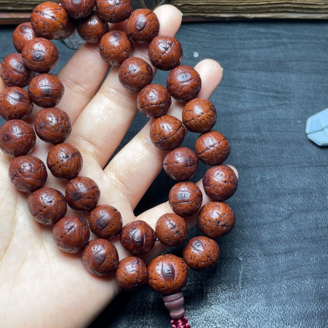 往***一凤眼菩提双圈手持串