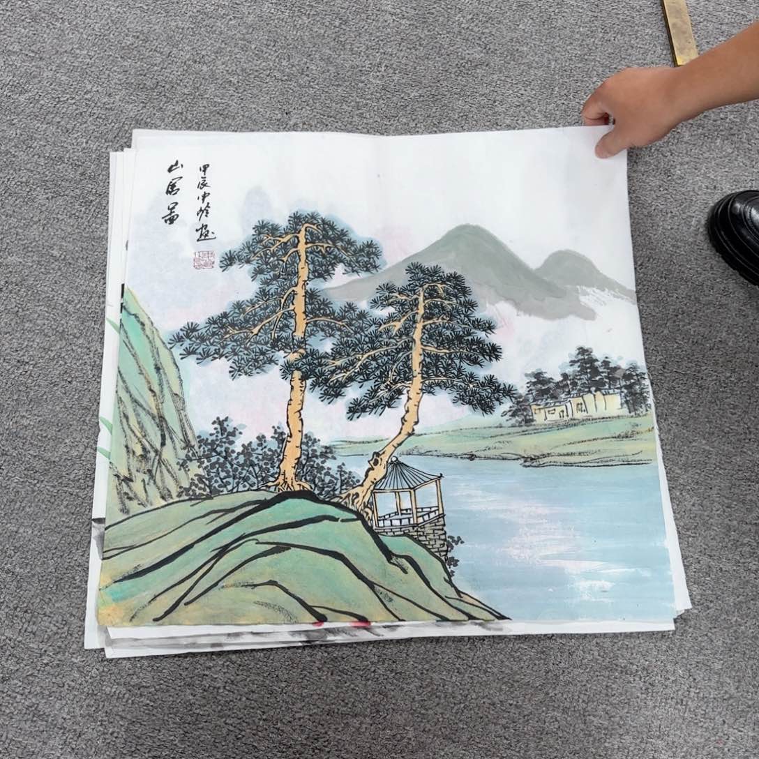 国画国画作品多次