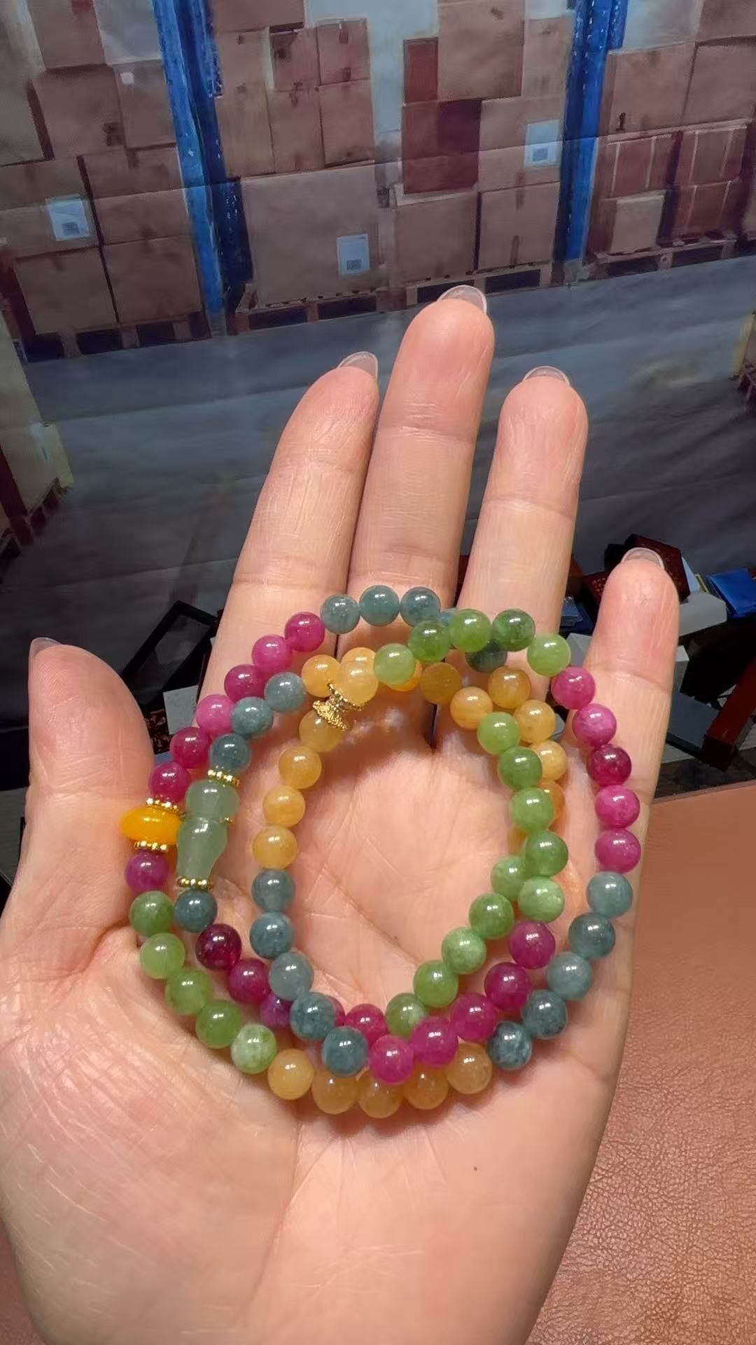 手链 七彩多圈手串无礼盒