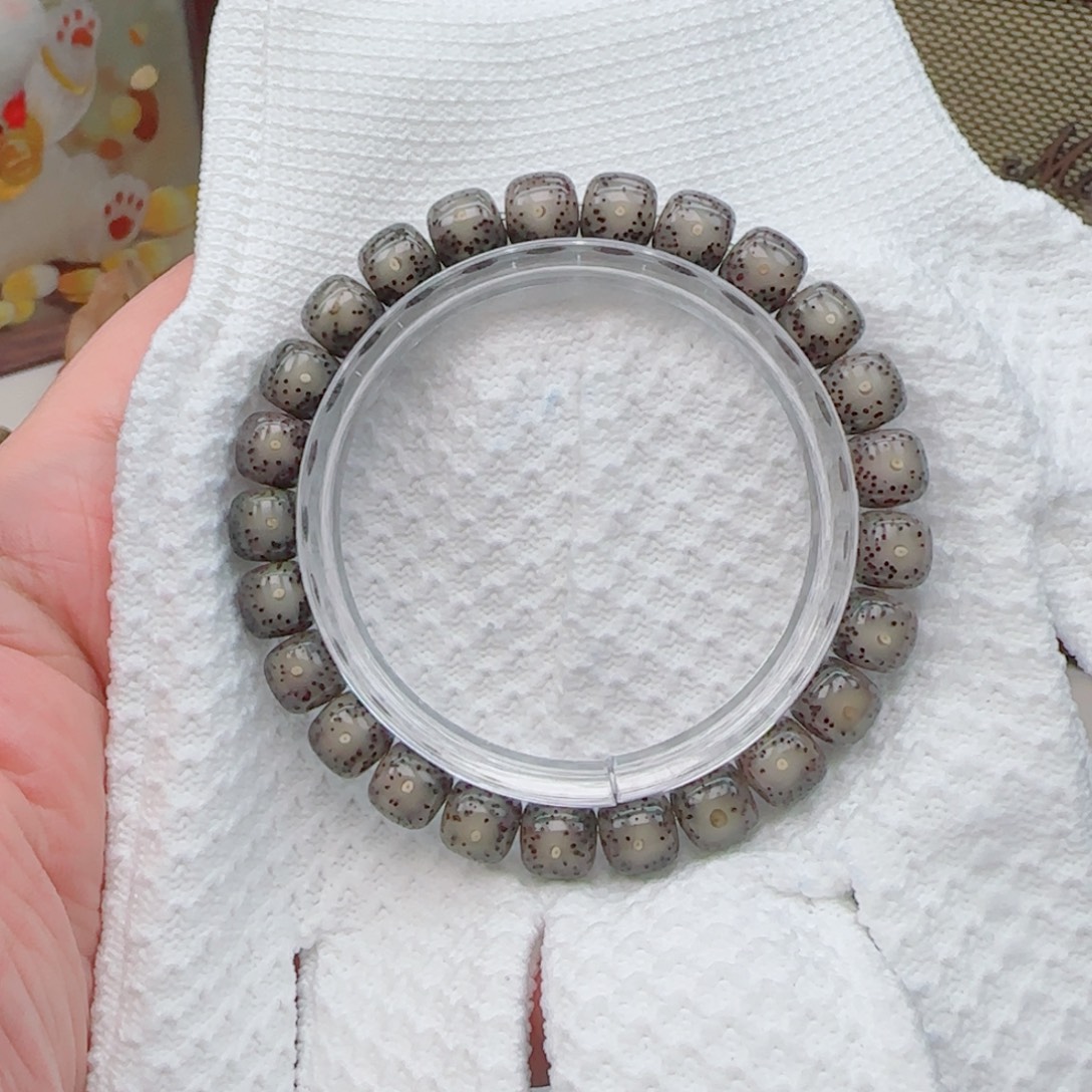 手串星月菩提黑冰大眼睛9*8