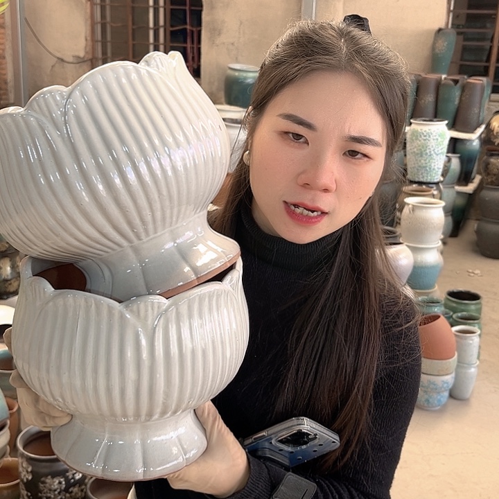 正品口21高19花盆……