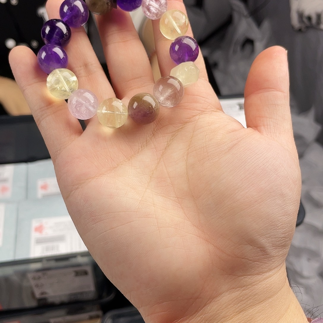 手串银S925镀金镶嵌水晶