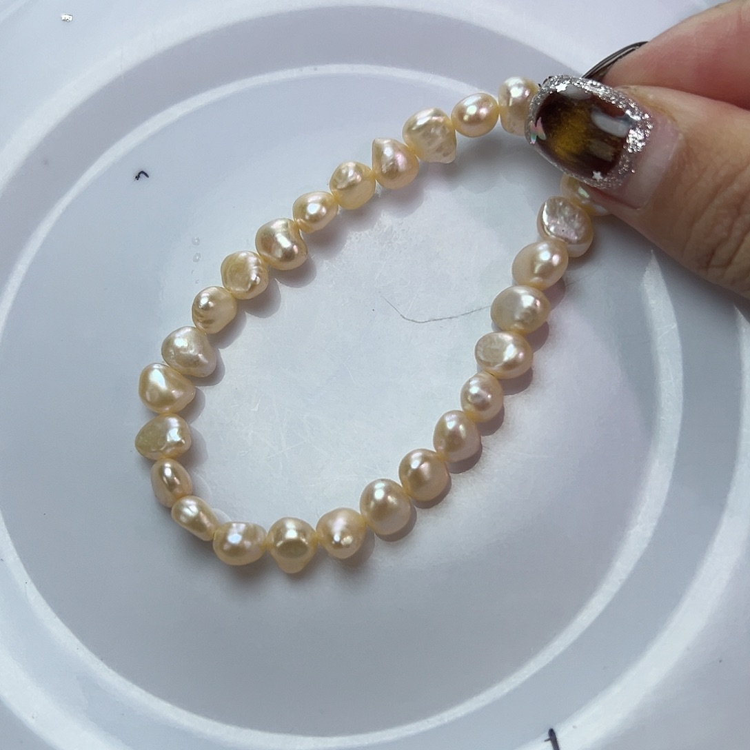 淡水珍珠手绳钛钢