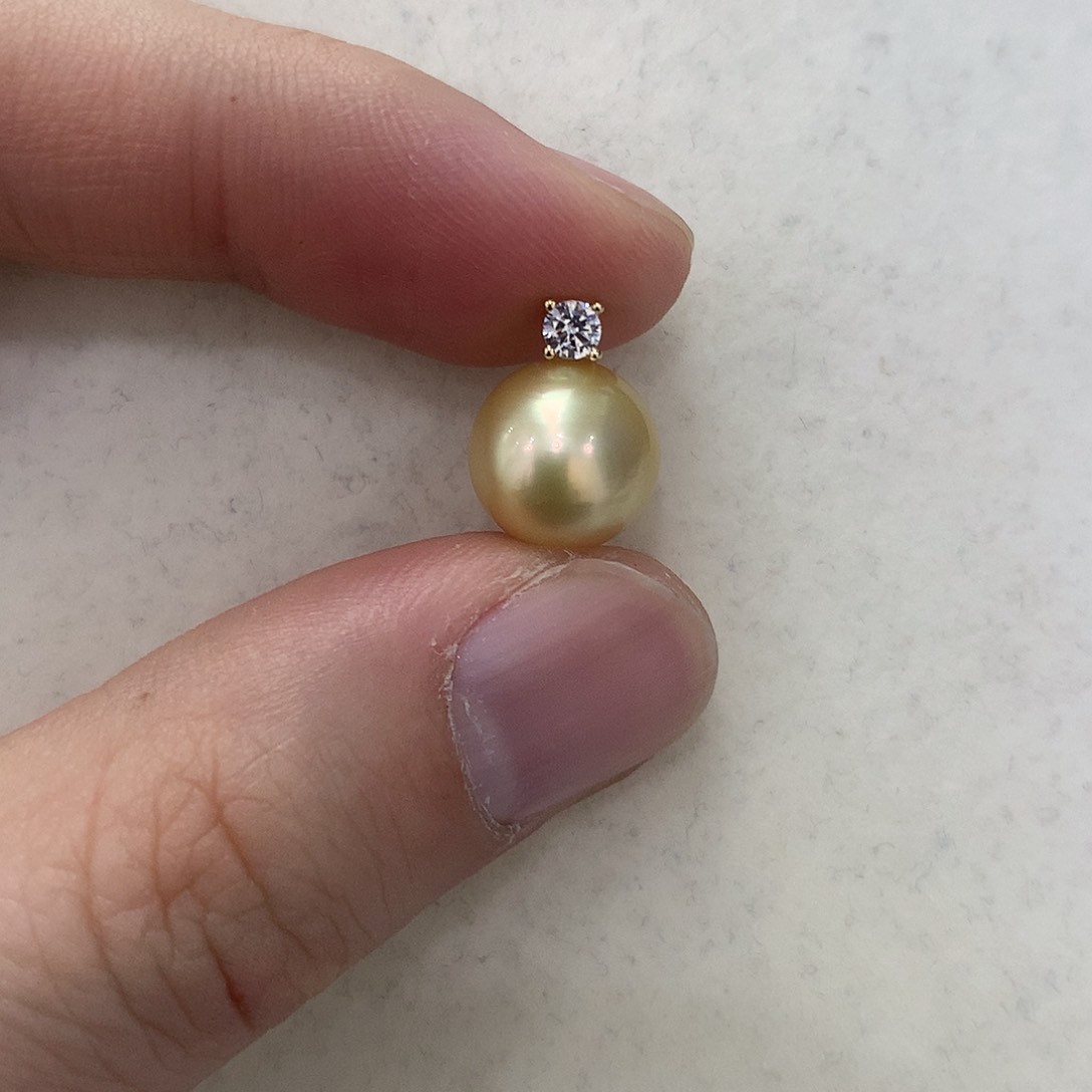 海水珍珠颈饰18K金镶嵌