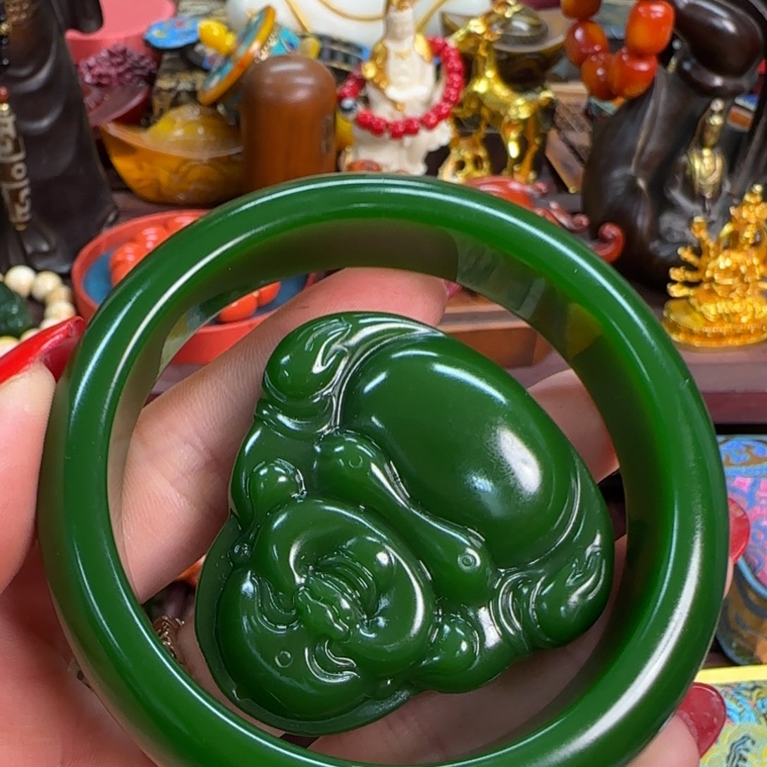 和田玉未镶嵌挂件