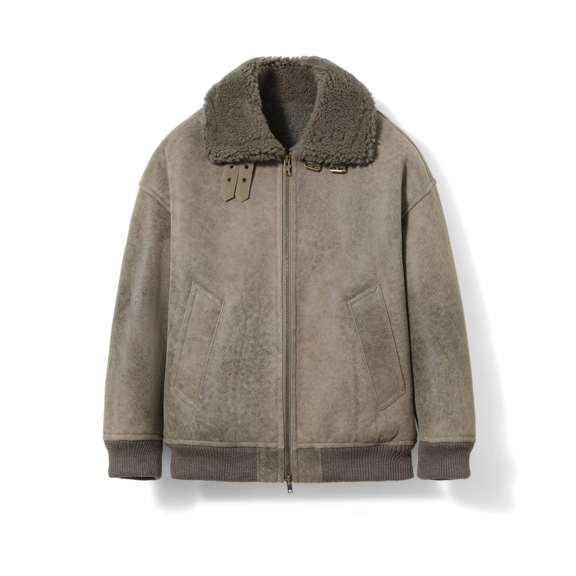 玛瑞 泰勒 6371男装时尚休闲百搭保暖翻领男装皮毛一体外套