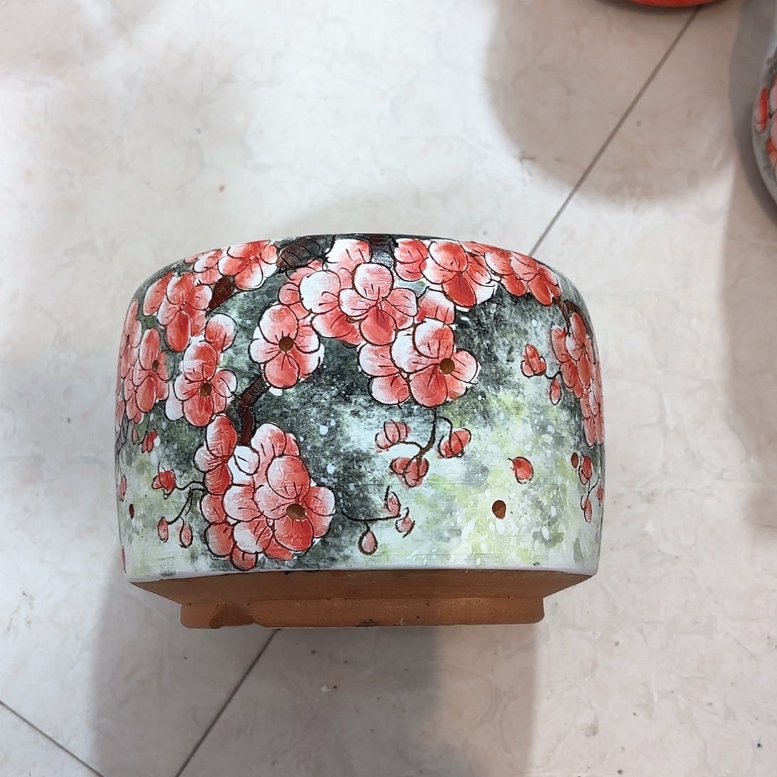 紫砂花盆手工花盆默认微瑕13.5/11