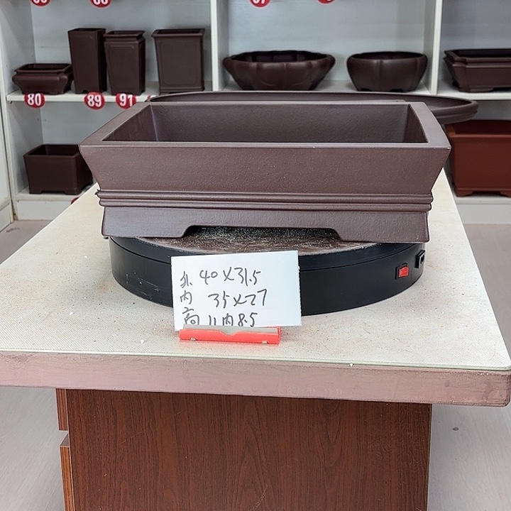 枕***云花盆紫砂双中线小