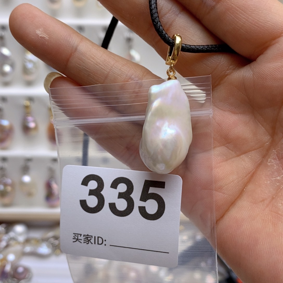淡水珍珠颈饰银S925镶嵌335