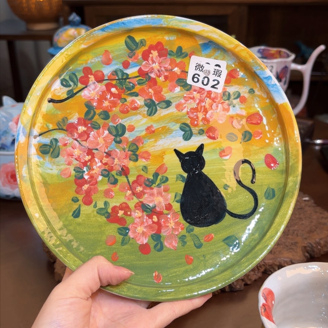 景德镇手绘高温釉下彩陶瓷茶具