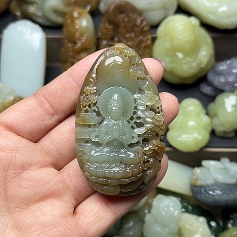 颈饰未镶嵌和田玉用****丁