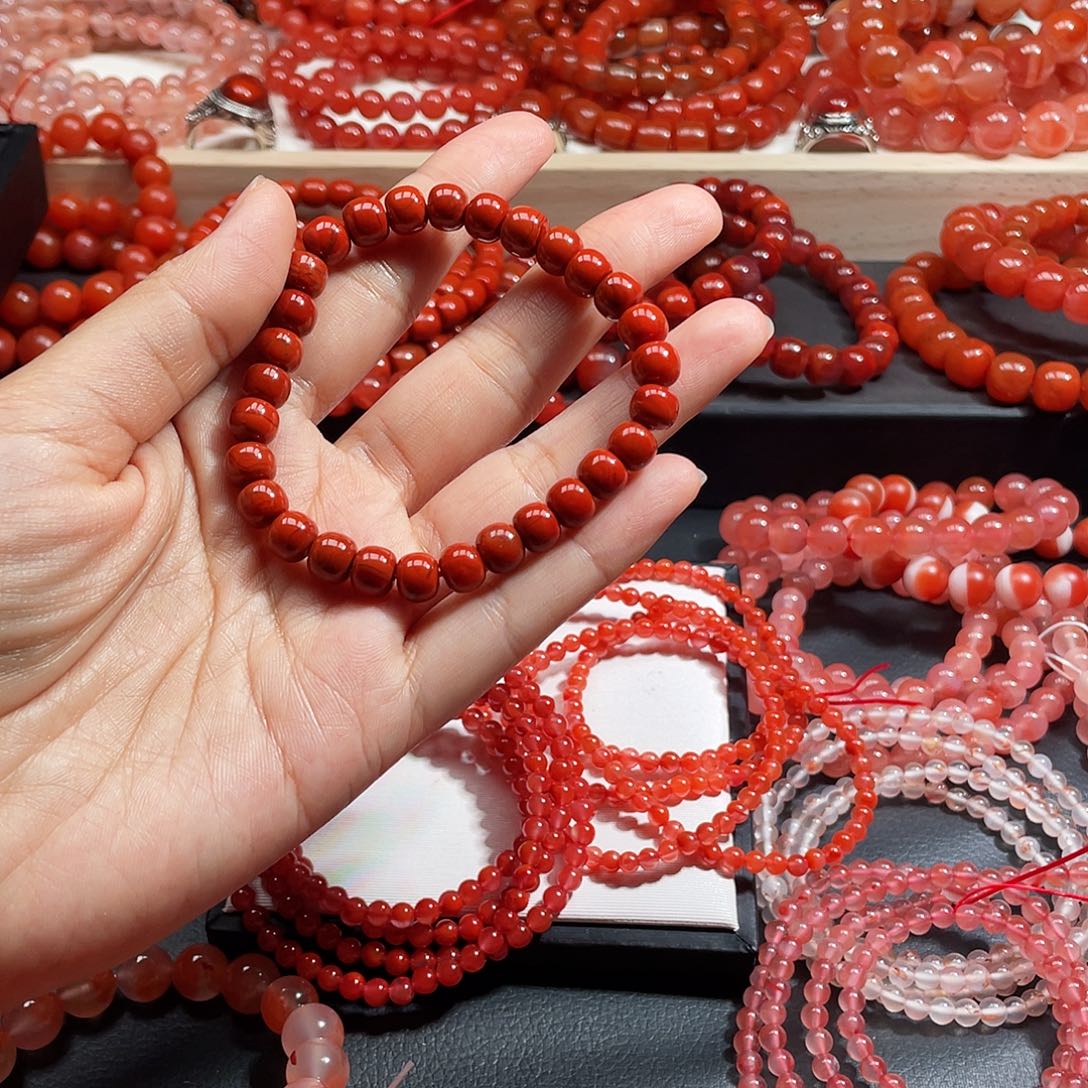 ❥***k手链未镶嵌南红玛瑙