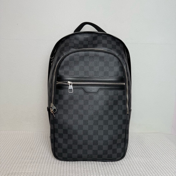 99新 LouisVuitton/路易威登 5451/经典时尚黑棋盘格双肩包