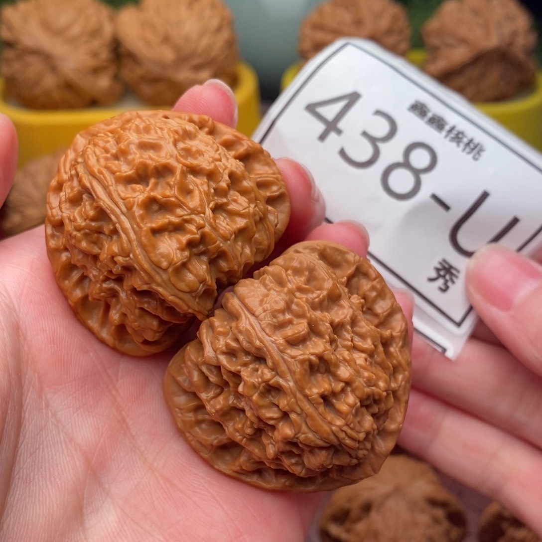 文玩核桃把件白狮41