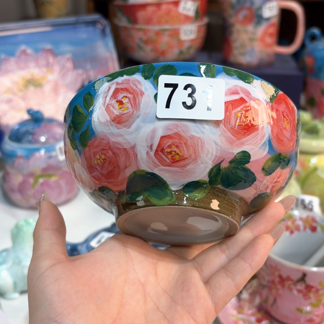 景德镇手绘高温釉下彩陶瓷茶具