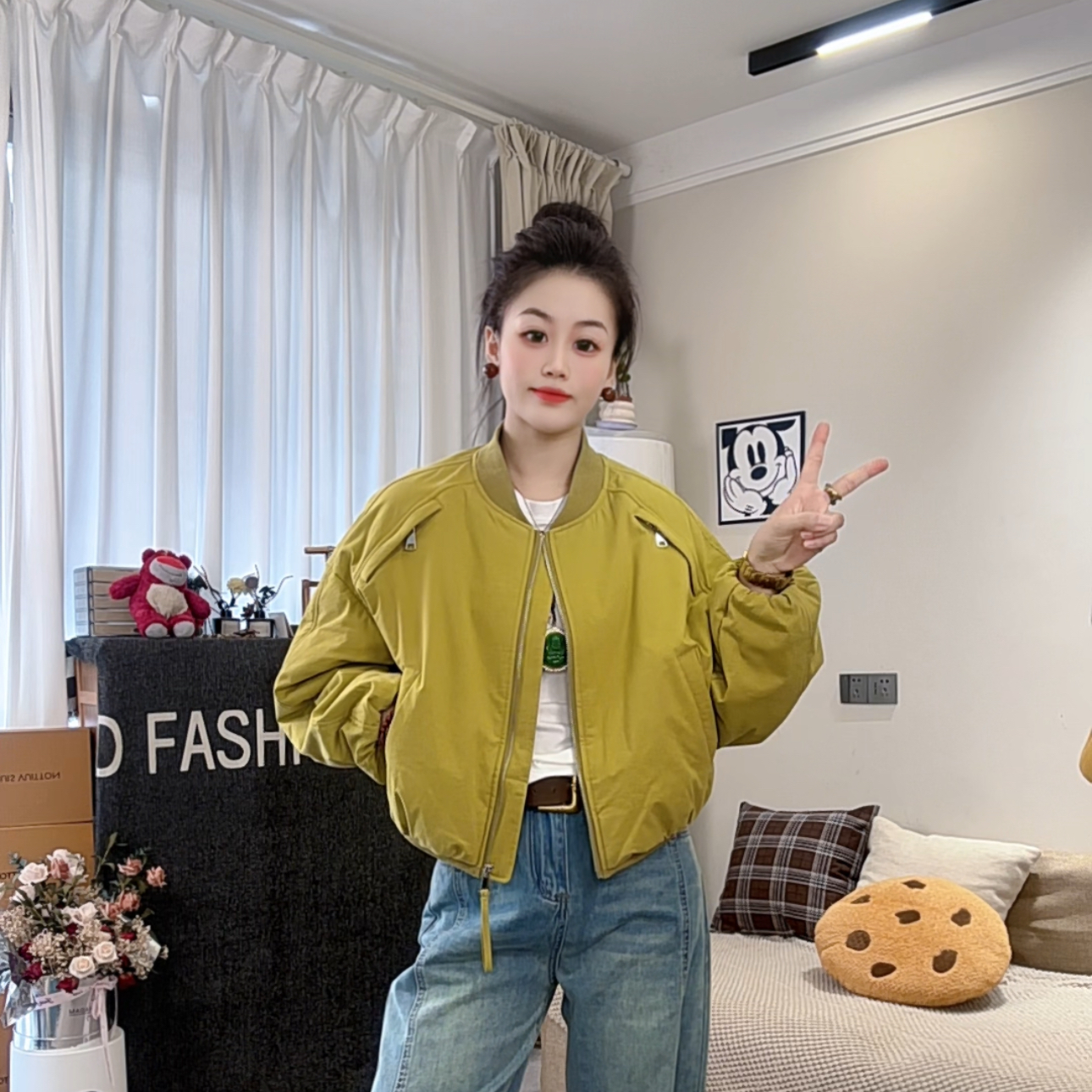 高级立领棉服休闲运动加棉款外套女2025洋气百搭宽松拉链棒球服