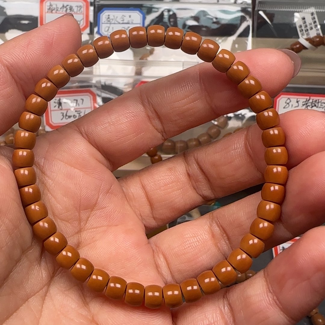 橄榄核吊坠老挝单圈直切5.6mm