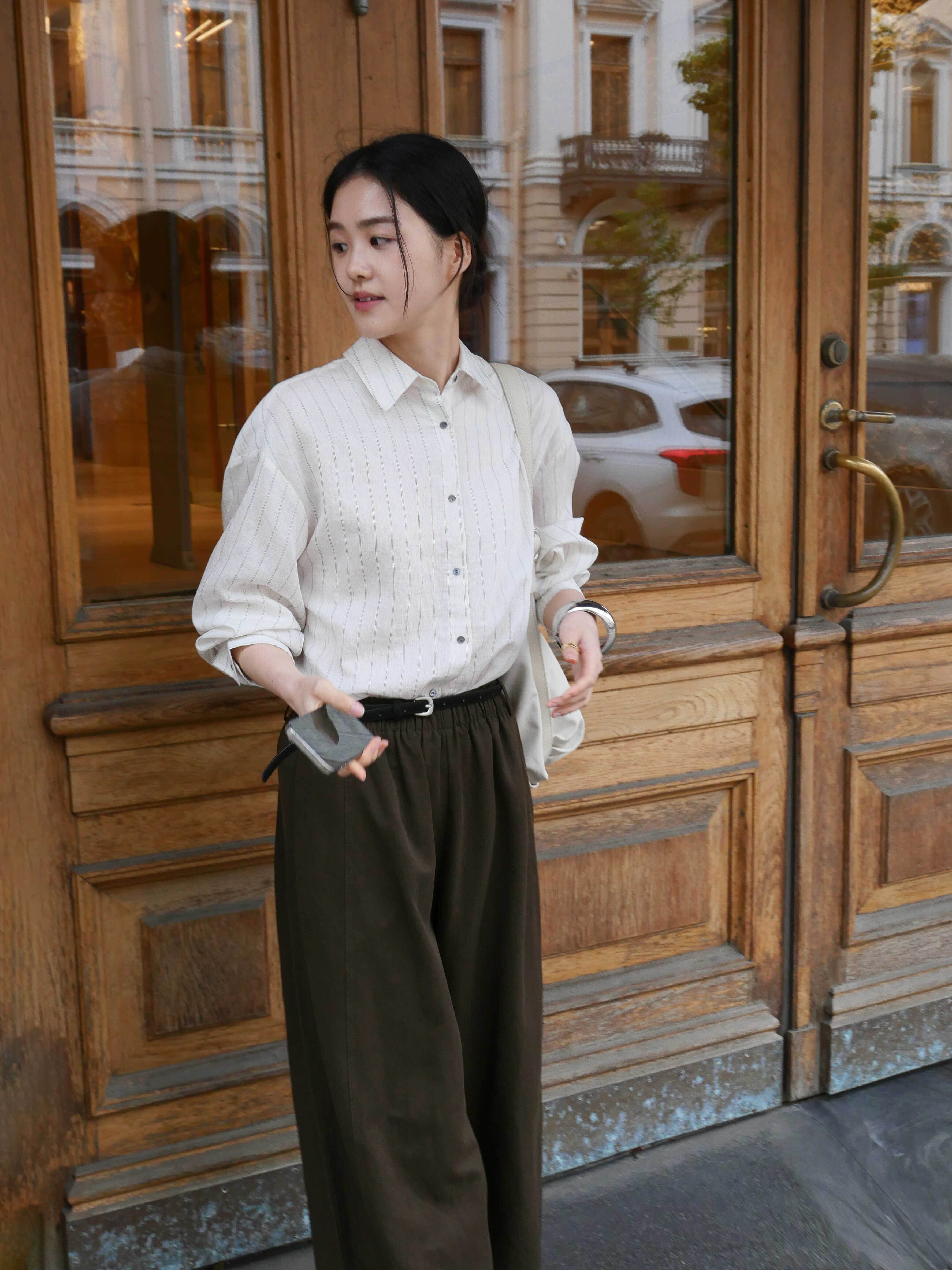 《新品上新》韩系气质条纹简约高级感百搭衬衫 01376