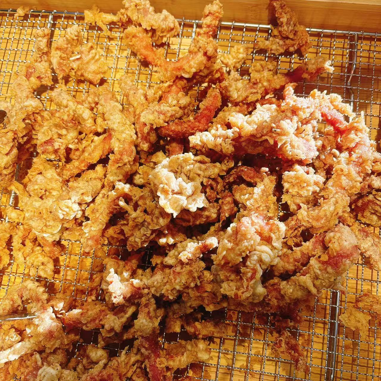 好吃的炸货品称重