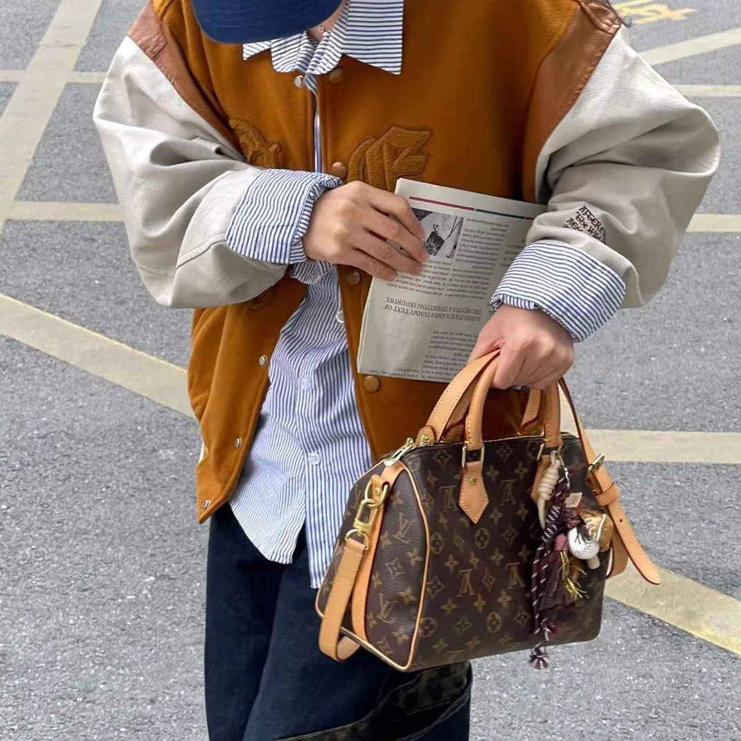 95新 LouisVuitton/路易威登 御古屋/38899/老花sp25肩带款 16年