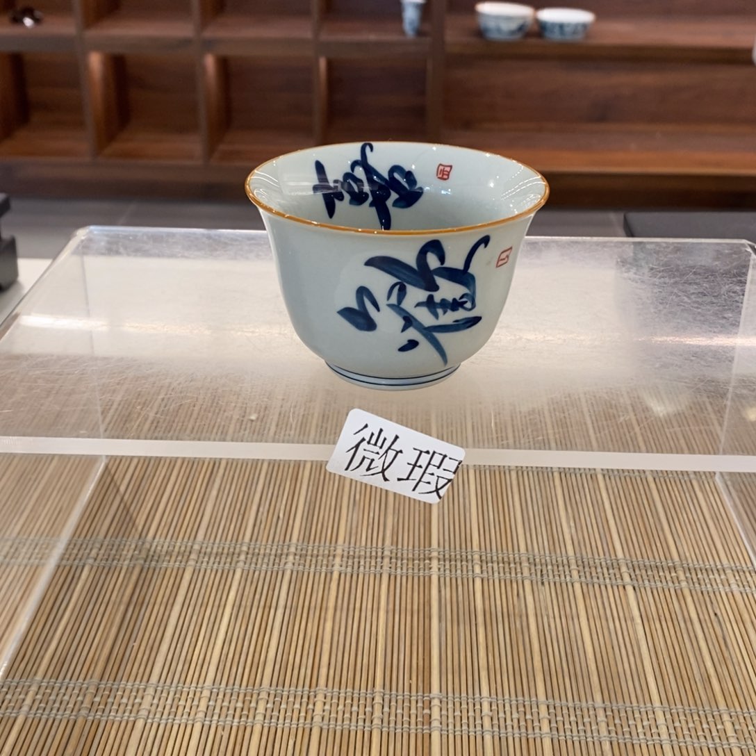 釉下彩老陶泥手工绘制