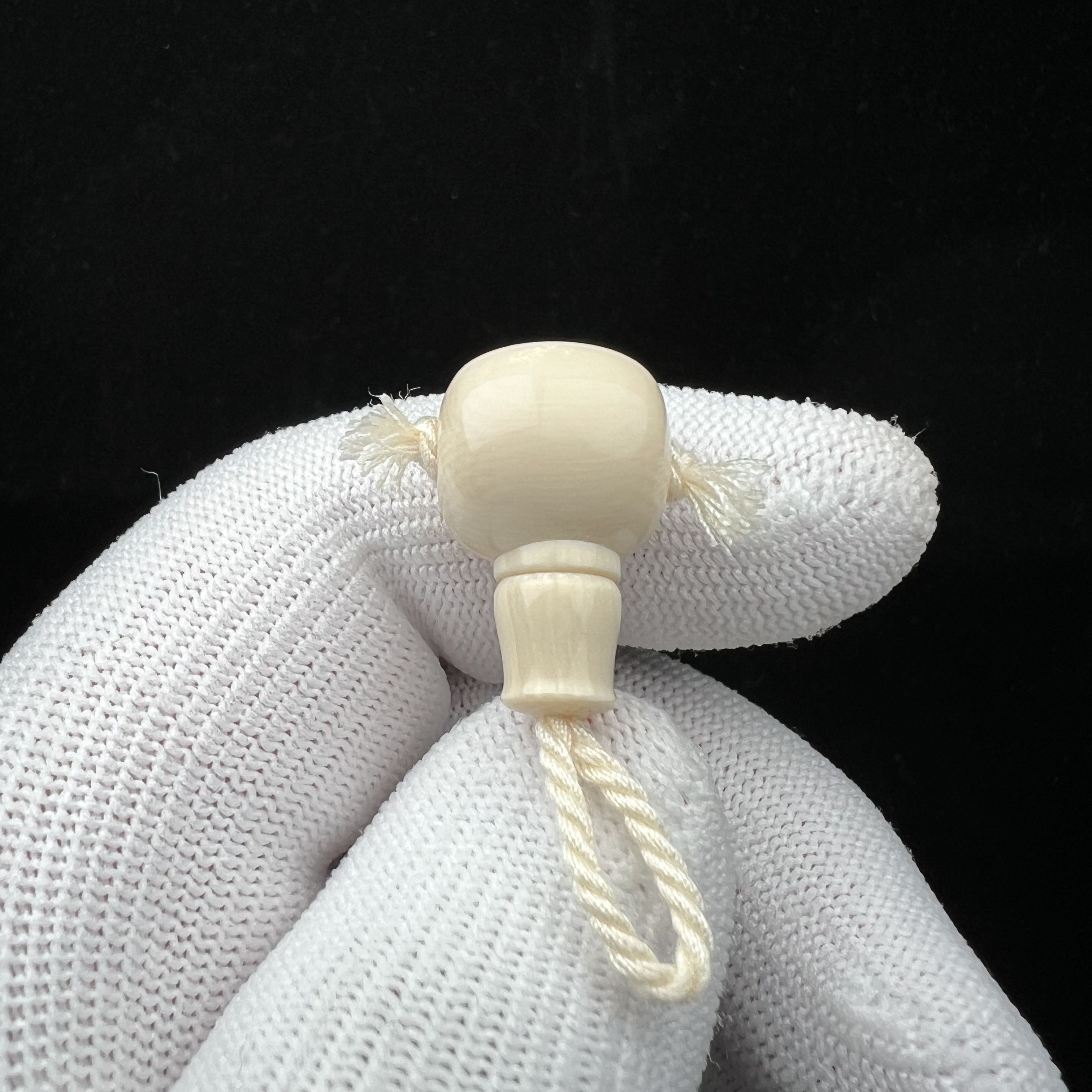 G2138天然猛犸 藏式分体三通14*23mm一物一图假一罚十