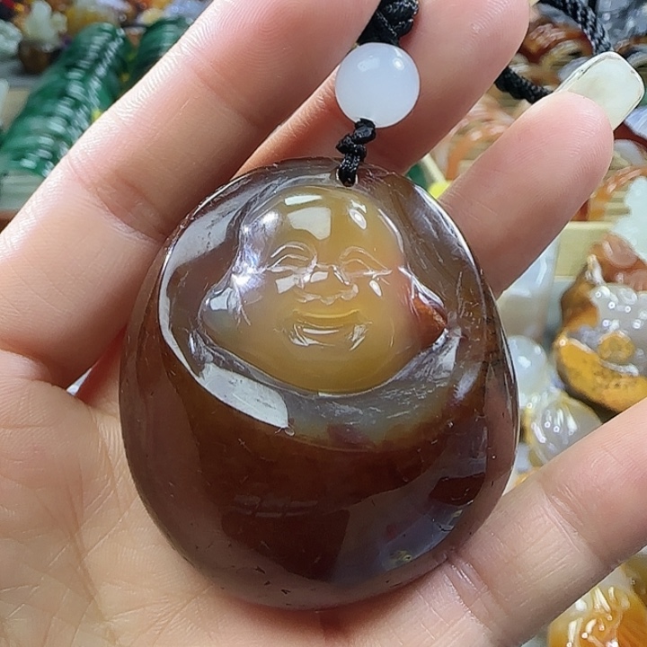 石英质玉合金手把件