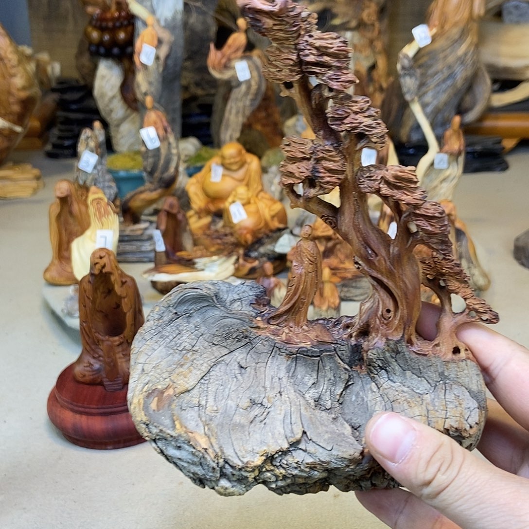 凤***人柏木（崖柏）精品无相小摆件